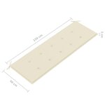 vidaXL Banc de jardin 3 places avec coussin 150 cm Gris Eucalyptus