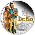 Pièce de monnaie en Argent 1 Dollar g 31.1 (1 oz) Millésime 2022 James Bond 007 JAMES BOND DR NO