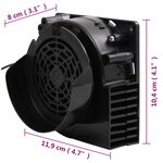 vidaXL Guirlande lumineuse à LED avec 66 LED et ventilateur 660 cm