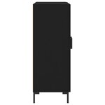 vidaXL Buffet noir 69 5x34x90 cm bois d'ingénierie