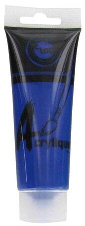 Peinture acrylique mate bleu foncé tube 75 ml