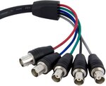 Startech.com câble d'écran coaxial vga hd15 vers 5x bnc rgbhv de 30cm - m/f