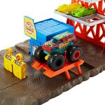 Hot wheels - monster trucks - la station explosive - playset