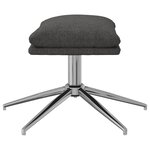 vidaXL Repose-pied Gris foncé 60x60x35 cm Tissu