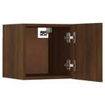 vidaXL Meubles TV muraux 2 Pièces Chêne marron 30 5x30x30 cm
