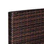 vidaXL Salon de jardin 10 Pièces avec coussins Résine tressée Marron