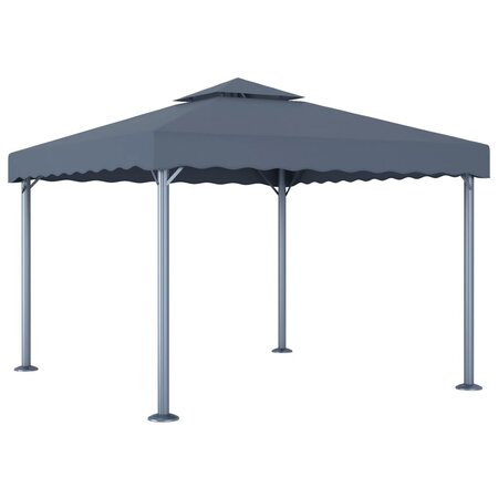 vidaXL Tonnelle 300x300 cm Anthracite Aluminium