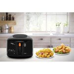 SEB FF160800 Simply One Friteuse classique à bain d'huile, 1.2kg de frites, Friteuse électrique compacte et familiale avec hublot