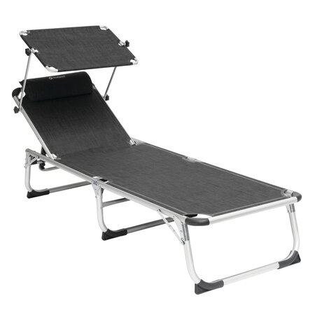 Outwell Chaise pliable Victoria noir et gris