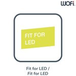 Wofi lampe de table à led cesena gris