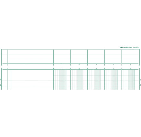 PIQ. 29.7/21 T.P. 5 Colonnes 80p. EXACOMPTA