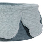 Panier de rangement pétales bleu et vert foncé 20 x Ø 33 cm