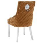 vidaXL Chaise de salle à manger Marron Velours