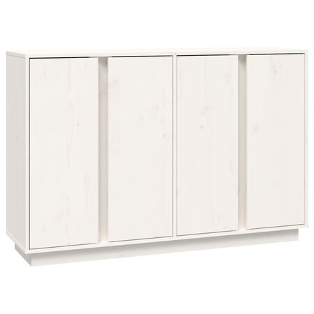 vidaXL Buffet Blanc 120x35x80 cm Bois massif de pin