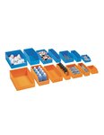 (lot  25 bacs) bac à bec plastique alvéolaire bleu 6l