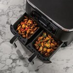Ninja foodi af300eu - friteuse sans huile dual zone - fonctions sync  match - 6 modes de cuisson - 7 6l - 2400w