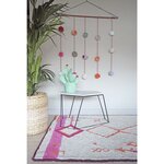 Tapis coton Saffi - rouge et orange - 140 x 200