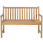 vidaXL Banc de jardin avec coussin crème 120 cm Bois de teck massif
