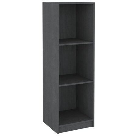 vidaXL Bibliothèque/Séparateur de pièce Gris 36x33x110 cm Pin massif