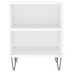 vidaXL Table de chevet blanc 40x30x50 cm bois d’ingénierie