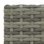 vidaXL Jeu de bar de jardin 5 Pièces avec accoudoirs Résine tressée Gris