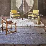 Tapis ethnique laine Maisha - gris - 140 x 200 cm