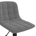 vidaXL Chaises pivotantes à manger lot de 4 gris foncé velours