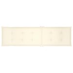 vidaXL Chaise de terrasse avec repose-pied et coussin Acacia solide