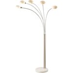 Globo lampadaire classic style nickel et verre 58224