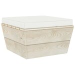 vidaXL Salon de jardin palette 5 Pièces avec coussins Épicéa imprégné