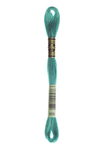 Fil Mouliné DMC Gold Concept 8M Col. 958 Broderie et Point de Croix