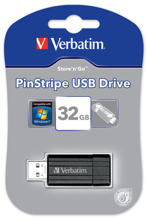 Verbatim clé usb verbatim pinstripe 32 go