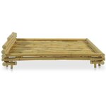 vidaXL Cadre de lit Bambou 180 x 200 cm