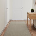 vidaXL Tapis de couloir aspect sisal argenté 80x400 cm