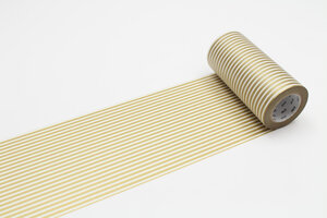 Masking Tape MT Casa Lignes 10 cm or - border gold