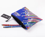 Pochette 20 x 15 cm bleue - Viser les étoiles