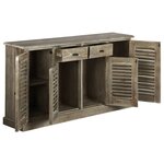 vidaXL Buffet Bois de melia azedarach massif 145 x 32 5 x 77 cm
