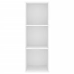 vidaXL Meuble TV mural Blanc 37x37x107 cm Aggloméré