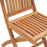 vidaXL Ensemble de salle à manger de jardin 7 Pièces Bois de teck massif