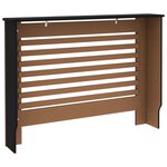 vidaXL Cache-radiateur Noir 112x19x81 cm MDF