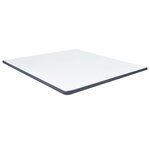 vidaXL Sommier tapissier Gris foncé Tissu 200x200 cm