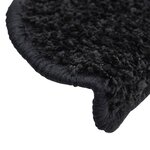 vidaXL Tapis d'escalier 15 Pièces noir 65x21x4 cm