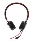 Jabra evolve 40 uc stereo casque audio - casque unified communications pour voip softphone avec annulation passive du bruit - ja