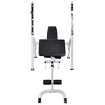 vidaXL Banc d'entraînement et support de poids jeu d'haltères 60 5 kg