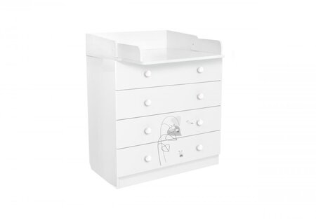Commode à langer VOLGA AMIS ZEN BLANC