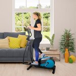 Vélo elliptique d'appartement smart bike 8 niveaux de résistance magnétique - roue inertie 3kg  ecran d'entraînement