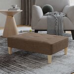 vidaXL Repose-pied Marron 78x56x32 cm Tissu