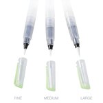 Pinceaux à réservoir rechargeable Set de 3 pointes assorties