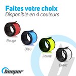 Brassard lumineux flap design couleur - rouge  lots - lot de 1
