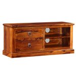 vidaXL Meuble TV Bois massif de Sesham 90 x 30 x 40 cm